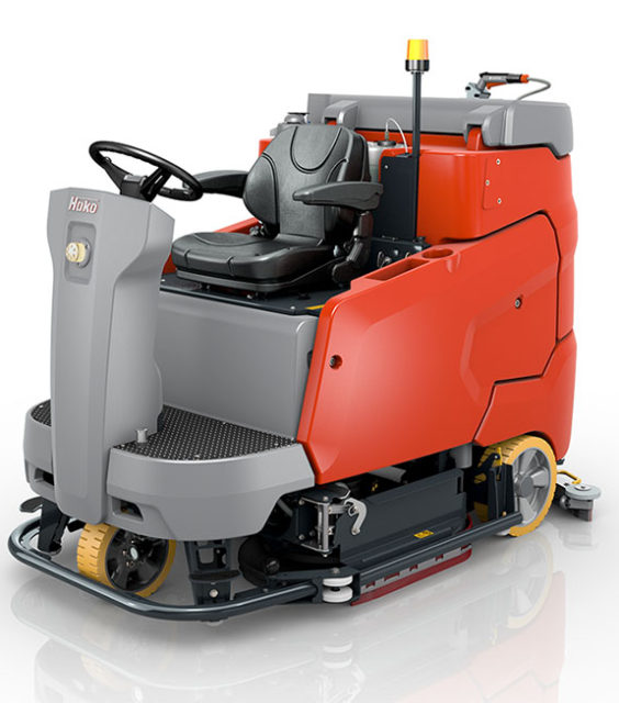 Ride-On Scrubber Driers | Professional Floor Scrubbers | Hako